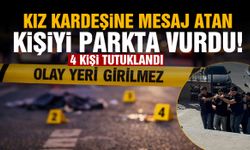 Kız kardeşine mesaj atan kişiyi parkta vurdu!