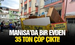 Manisa’da bir evden 35 ton çöp çıktı!