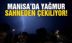Manisa’da yağmur sahneden çekiliyor