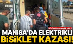 Manisa’da elektrikli bisiklet kazası! Hastanelik oldu