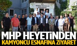 MHP heyetinden kamyoncu esnafına ziyaret