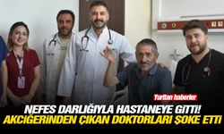 Nefes darlığıyla hastaneye gitti! Akciğerinden çıkan doktorları şoke etti