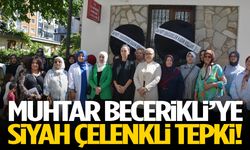 Muhtar Becerikli’ye siyah çelenkli tepki!
