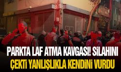 Parkta laf atma kavgası! Silahını çekti yanlışlıkla kendini vurdu