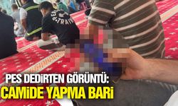 Pes dedirten görüntü: Camide bari yapma