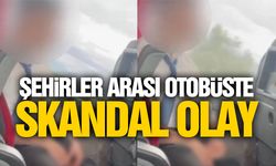 Şehirlerarası otobüste skandal görüntüler: Yolcuya bakıp...