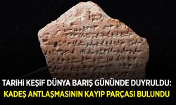 Tarihi keşif dünya barış günü'nde duyuruldu: Kadeş Antlaşması'nın kayıp parçası bulundu