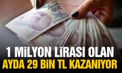 1 milyon lirası olan ayda 29 bin TL kazanıyor