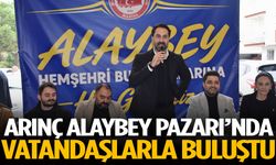 AK Partili Arınç Alaybey Pazarı’nda vatandaşlarla buluştu