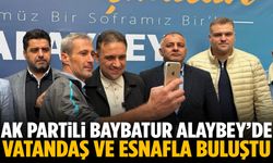 AK Partili Baybatur Alaybey’de vatandaş ve esnafla buluştu
