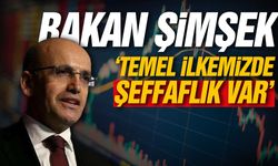 Bakan Şimşek 'Temel ilkemizde ŞEFFAFLIK var'