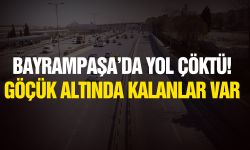 Bayrampaşa'da yol çöktü! göçük altında kalanlar var...