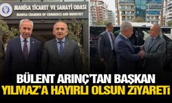 Bülent Arınç'tan Başkan Yılmaz'a hayırlı olsun ziyareti