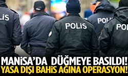 Manisa’da düğmeye basıldı! Yasa dışı bahis ağına operasyon!