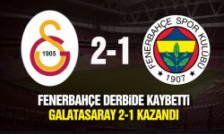 Fenerbahçe derbide kaybetti! Galatasaray 2-1 kazandı