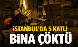 Facianın eşiğinden dönüldü... İstanbul’da 5 katlı bina çöktü!