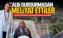 Kalbi durdurmadan ameliyat ettiler! 5 santimetrelik kesiyle gelen sağlık