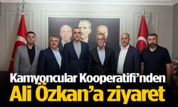 Kamyoncular Kooperatifi’nden Ali Özkan’a ziyaret