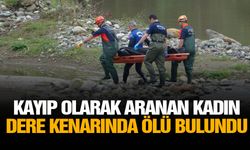 Kayıp olarak aranan kadın dere kenarında ölü bulundu