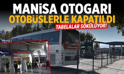 Manisa Otogarı karıştı! Girişler otobüslerle kapatıldı