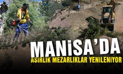 Manisa'da asırlık mezarlıklar yenileniyor
