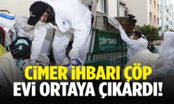 Manisa’da CİMER’e şikayet edilen evden 6 kamyon çöp çıkarıldı