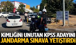 Kimliğini unutan KPSS adayını jandarma sınava yetiştirdi