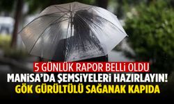 Manisa’da şemsiyeleri hazırlayın! Gök gürültülü sağanak kapıda