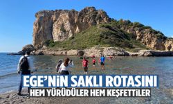 Manisalılar Ege’nin saklı rotasını hem yürüdüler hem keşfettiler!