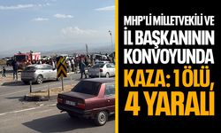 Milletvekili konvoyunda kaza: 1 ölü, 4 yaralı
