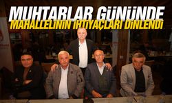 Muhtarlar gününde mahallelinin ihtiyaçları dinlendi...