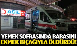 Babasını ekmek bıçağıyla öldürdü!