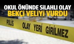 Okul önündeki kavgada bekçi veliyi vurdu!
