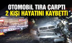 Otomobil tıra çarptı: 2 ölü