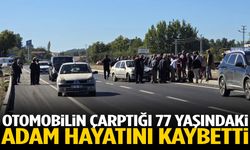 Otomobilin çarptığı 77 yaşındaki adam hayatını kaybetti