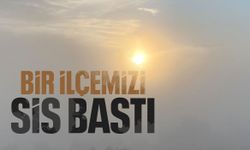İlçe sis altında kaldı! Görüş mesafesi 50 metreye kadar düştü