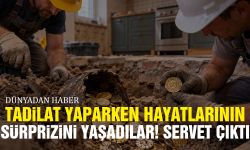 Tadilat yaparken hayatlarının sürprizini yaşadılar! Servet çıktı...