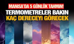 Manisa’da 5 günlük tahmin! Termometreler bakın kaç dereceyi görecek