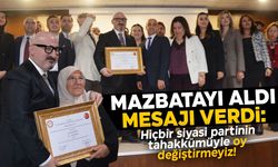 Ümit Rona mazbatayı aldı, mesajı verdi!