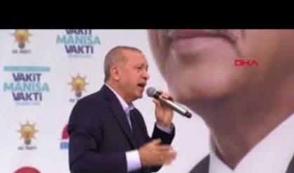 Cumhurbaşkanı Erdoğan Akhisar'daydı...