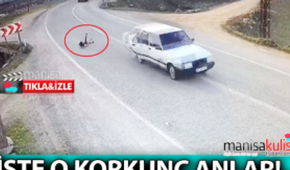 Otomobilin açılan kapısından düşen çocuk ölümden döndü