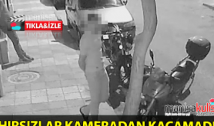 Manisa’da hırsızlık anı güvenlik kamerasına yansıdı