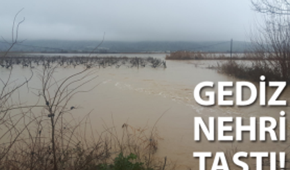 Gediz Nehri taştı!