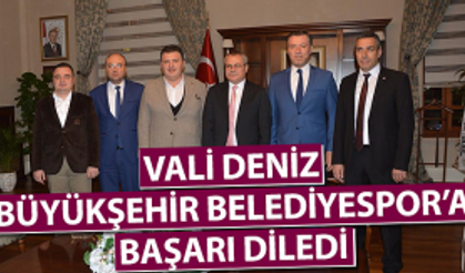 Manisa Büyükşehir Belediyespor Yönetiminden Vali Deniz’e Ziyaret