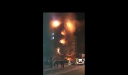 Manisa'da apartman yangını