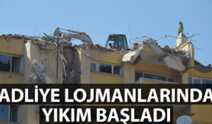 Adliye Lojmanlarında yıkım başladı