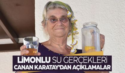 Limonlu su gerçeği... Dikkat çeken açıklama