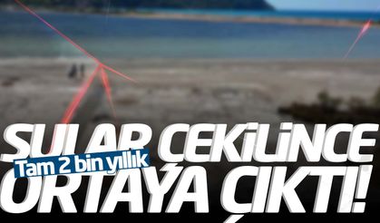 Tam 2 bin yıllık… Sular çekilince ortaya çıktı!