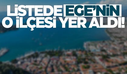 Listede Ege’nin o ilçesi yer aldı!