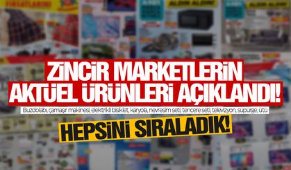 BİM, A101 ve ŞOK marketlere gelecek ürünler belli oldu... Kasım aktüel ürünler katalogları